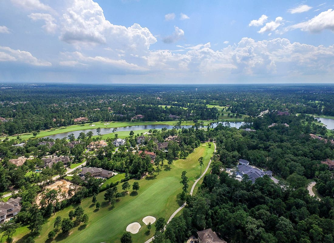 The Woodlands, TX - Aerial View From the Woodlands, Texas